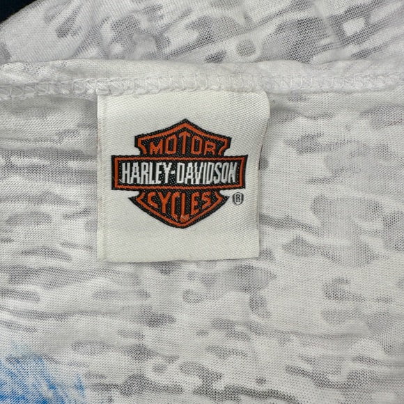 Harley-Davidson Women’s Textured V-Neck Tee ~ Myrtle Beach South Carolina Large - Picture 8 of 8